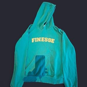 Bluenotes Green Boyfriend Fit Hoodie